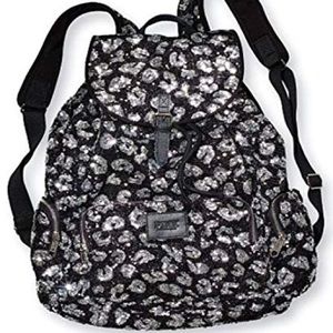 Pink Victoria Secret Bling Cheetah Print Backpack